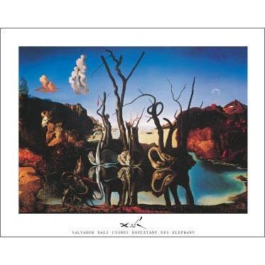 アートポスター 水面に象を映す白鳥 560 710mm ダリ おしゃれインテリアに Dali0011 アートオブポスター 通販 Yahoo ショッピング