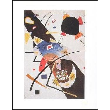 -アートポスター- 2つの黒い点 (40cm×50cm）　ワシリー・カンディンスキー -おしゃれインテリアに-｜poster
