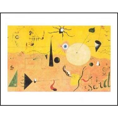 アートポスター- カタルーニャの風景 (40cm×50cm） ジョアン・ミロ