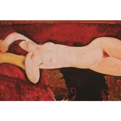 -アートポスター-横たわる裸婦(610×915mm) モディリアーニ -おしゃれインテリアに-｜poster