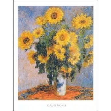 -モネ アートポスター-ひまわり (70cm×100cm) -おしゃれインテリアに- | 