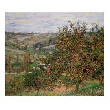 -モネポスター-ヴェトゥイユのりんごの木  (40cm×50cm)　 -おしゃれインテリアに- | 