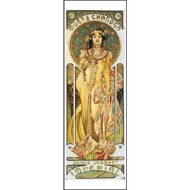 アートポスター-モエ・エ・シャンドン(233×586mm) ミュシャ -ジクレー