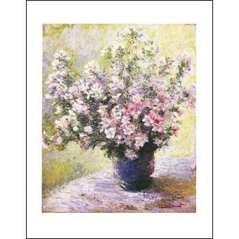 -モネ アートポスター-花瓶の花(281×358mm) -おしゃれインテリアに- | 