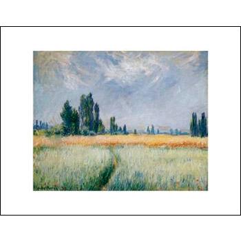 -モネ アートポスター-麦畑1881年(281×358mm) -おしゃれインテリアに- | 