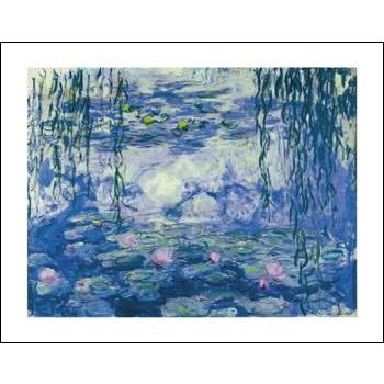 -モネ アートポスター-睡蓮と柳の枝(281×358mm) -おしゃれインテリアに- | 