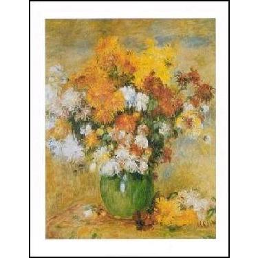 -アートポスター- 菊の花束 (40cm×50cm）　オーギュスト・ルノアール -おしゃれインテリアに- | 