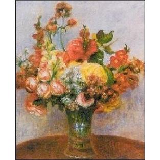 -アートポスター- 花瓶の花 (60cm×80cm)　オーギュスト・ルノアール -おしゃれインテリアに-｜poster