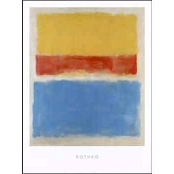 アートポスター- Yellow, Red and Blue,1953 (600x800mm) マーク