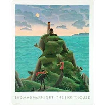 -マックナイト アートポスター-灯台(636×794mm) -おしゃれインテリアに- | 