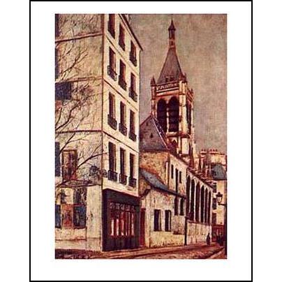 ユトリロ サン セヴラン教会 560x710mm アートポスター おしゃれインテリアに Utrillo3 アートオブポスター 通販 Yahoo ショッピング