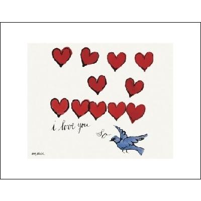 アンディ・ウォーホル アートポスター「I Love You So」額装済 額縁付き] アンディ・ウォーホル「I LOVE YOU SO, C. 1958(S