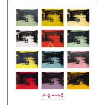 ウォーホル アートポスター- 電気椅子1964-65年(660×761mm) -おしゃれ