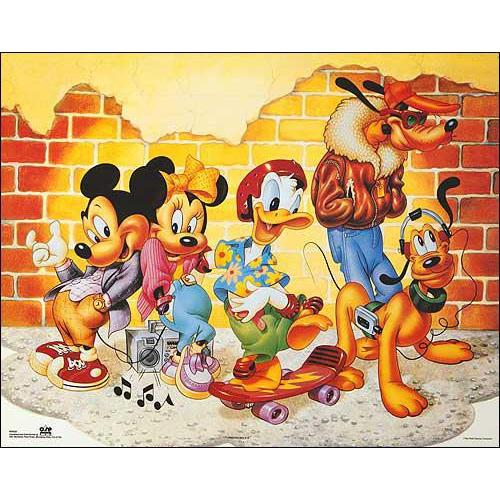 ディズニー アートポスター レンガ壁 406mm 508mm おしゃれインテリアに Wd10 アートオブポスター 通販 Yahoo ショッピング