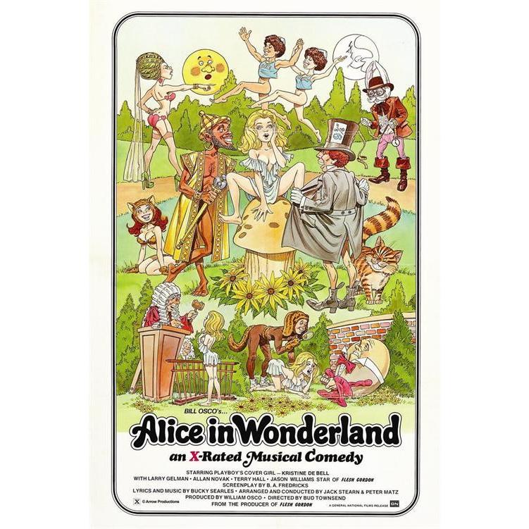ポスター ALICE IN WONDERLAND (ADULT FILM) 木製アートフレーム ポスター ALICE IN WONDERLAND (ADULT FILM) 木製アートフレーム