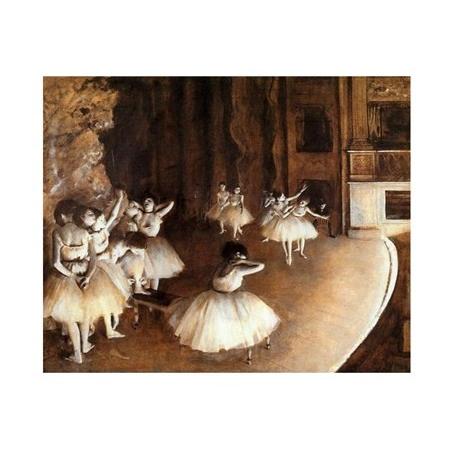 エドガー ドガ作品 舞台上のバレエ稽古 アートプリント アートフレーム付 Artprint Eco ポスターアート通販の檜屋 通販 Yahoo ショッピング