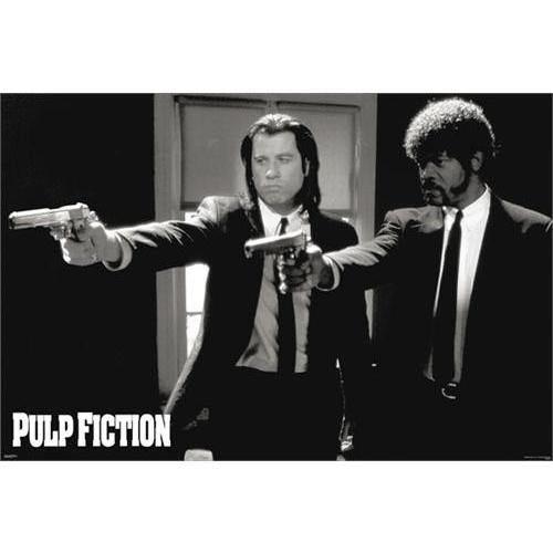 映画ポスター PULP FICTION DUO GUNS パルプ・フィクション 軽量アルミ 