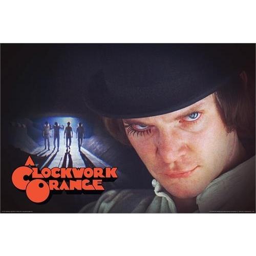 時計じかけのオレンジ 映画ポスター 軽量アルミ製フレーム付 Clockwork