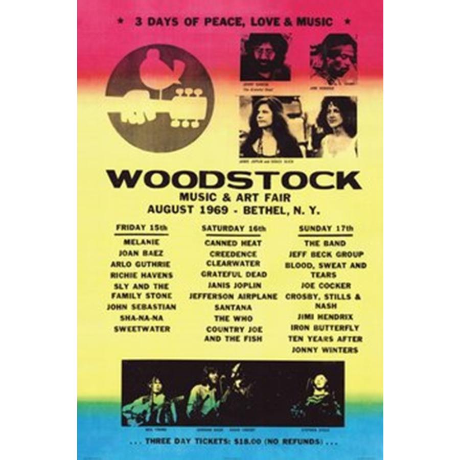 ウッドストック ポスター／WOODSTOCK フレーム付 Music & Art Fair