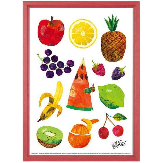 エリック カール はらぺこあおむし ポスター 木製フレームセット B4サイズ Eric Carle A Very Hungry Caterpillar Caterpillar With Fruits Ecl005wd ポスタービンヤフー店 通販 Yahoo ショッピング
