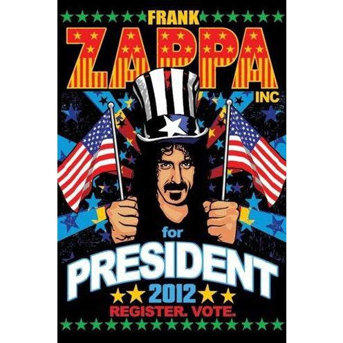 フランク ザッパ ポスター Frank Zappa For President Pp ポスタービンヤフー店 通販 Yahoo ショッピング