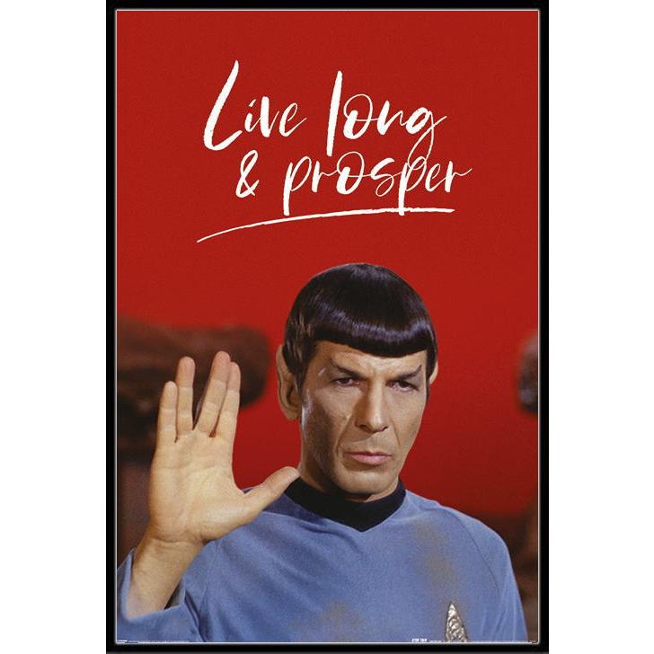 スタートレック 長寿と繁栄を スポック ポスターフレームセット Star Trek Live Long And Prosper 0730 Ppf ポスタービンヤフー店 通販 Yahoo ショッピング