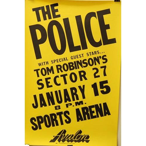 ヴィンテージ　プロモーショナル　ポスター ポリス (The Police)