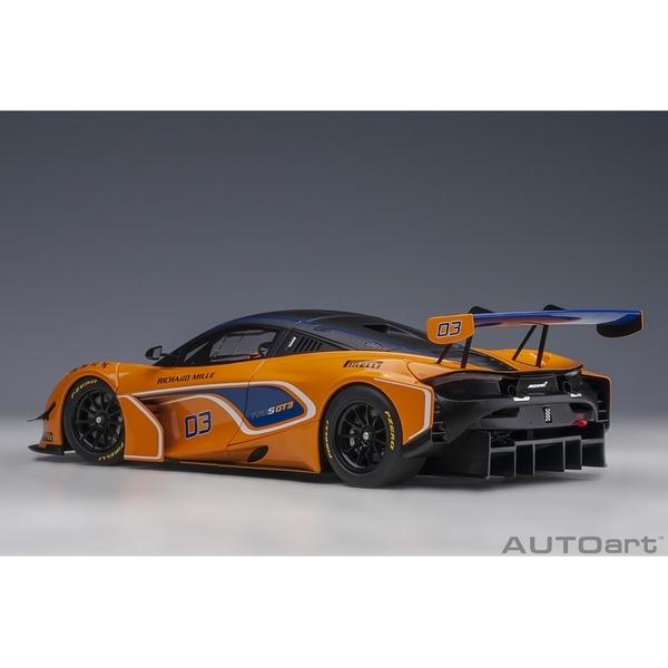 オートアート 1/18 マクラーレン 720S GT3 No.03 オレンジ 完成品