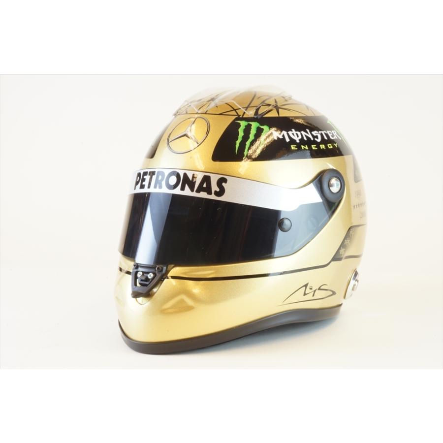 ミニチャンプス 1/2 ゴールド安全帽 2011 F1 スパフランコルシャンGP 20周年不死化 M.シューマッハ 為し終える品ミニカー MS-MH-2-2011-G ゲーム、おもちゃ-模型、プラモデル-ミニカー