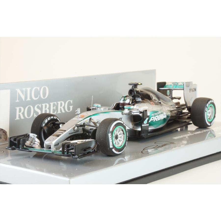 ミニチャンプス 1/43 メルセデスAMG ペトロナスF1チーム W06 ハイブリッド 2015 マレーシアGP No.6 N.ロズベルグ スペシャルver.  完成品ミニカー 417150006