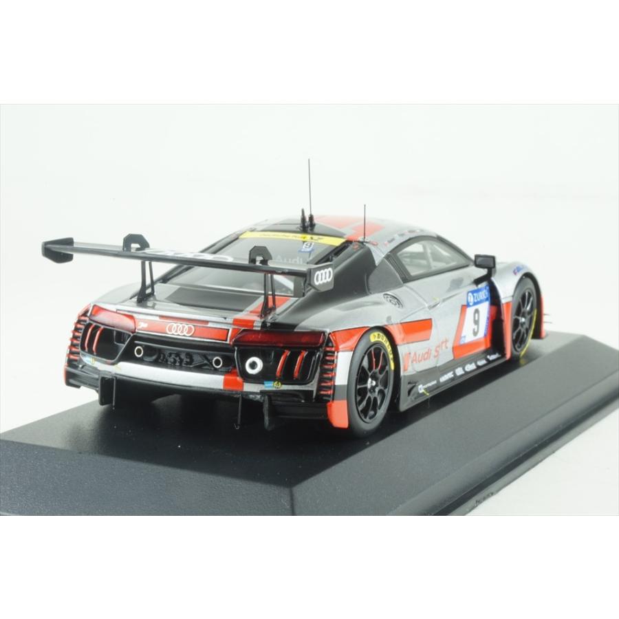 ミニチャンプス 1/43 アウディ R8 LMS No.9 WRT 2017 ニュルブルクリンク24時間 3位 N.ミューラー/M.フェスラー/and more 完成品ミニカー 437171709の画像