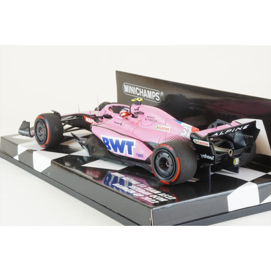 ミニチャンプス 1/43 BWT アルピーヌ F1 チーム A522 No.31 2022 F1 バーレーンGP 7位 E.オコン 完成品ミニカー 417220131｜posthobbyminicarshop｜02