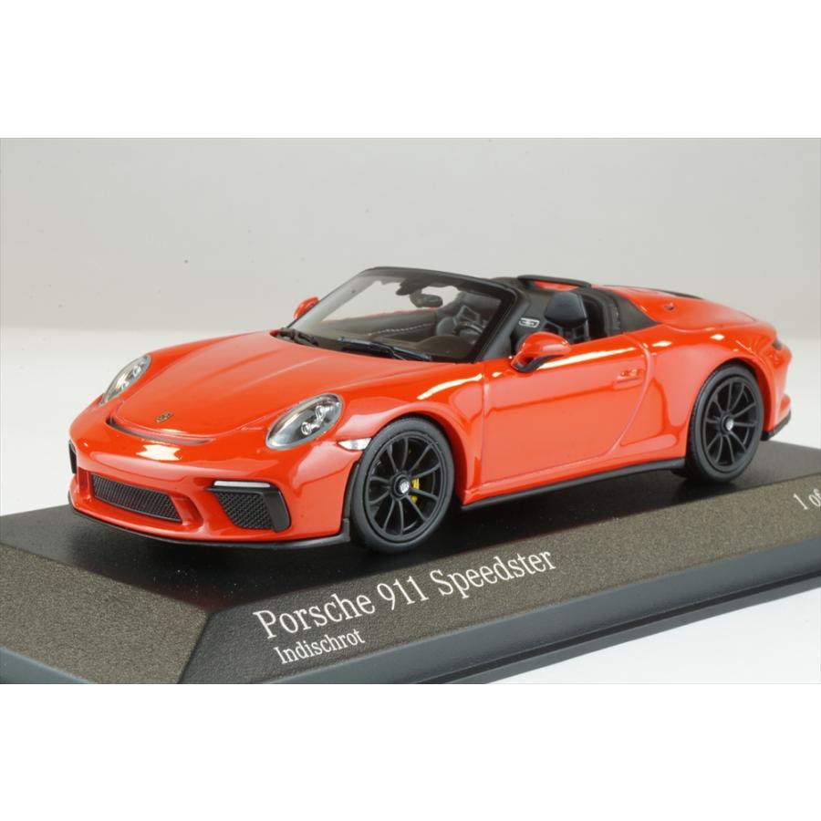 ミニチャンプス 1/43 ポルシェ 911 991 スピードスター 2019 レッド