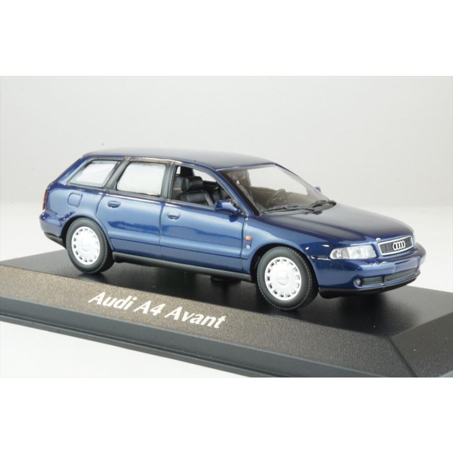 マキシチャンプス 1/43 アウディ A4 アバント 1995 ダークブルー 完成 