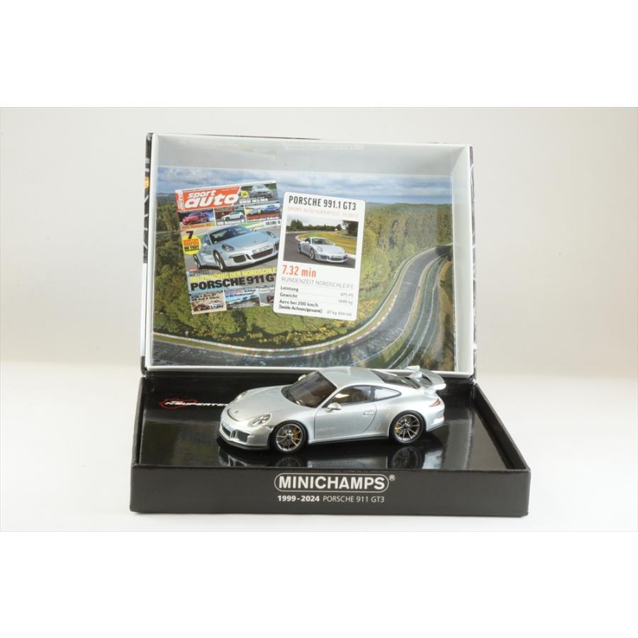 ミニチャンプス 1/43 ポルシェ 911 991 GT3 2012 シルバー スポーツ