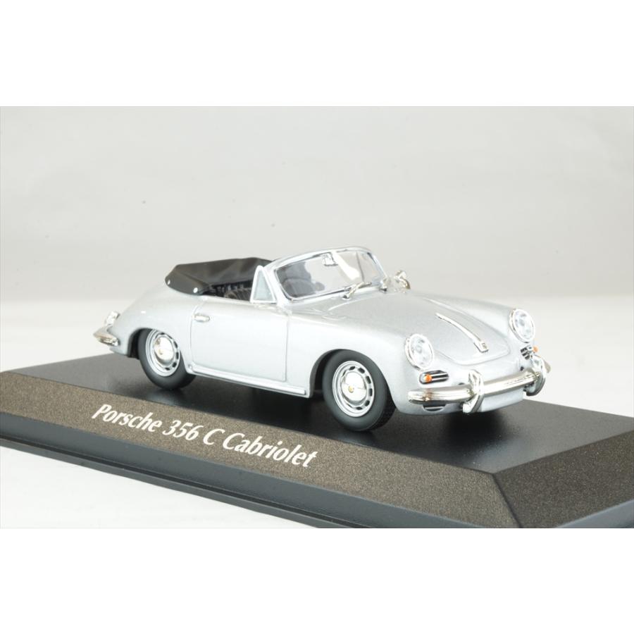 マキシチャンプス 1/43 ポルシェ 356 C カブリオレ 1965 シルバー 完成