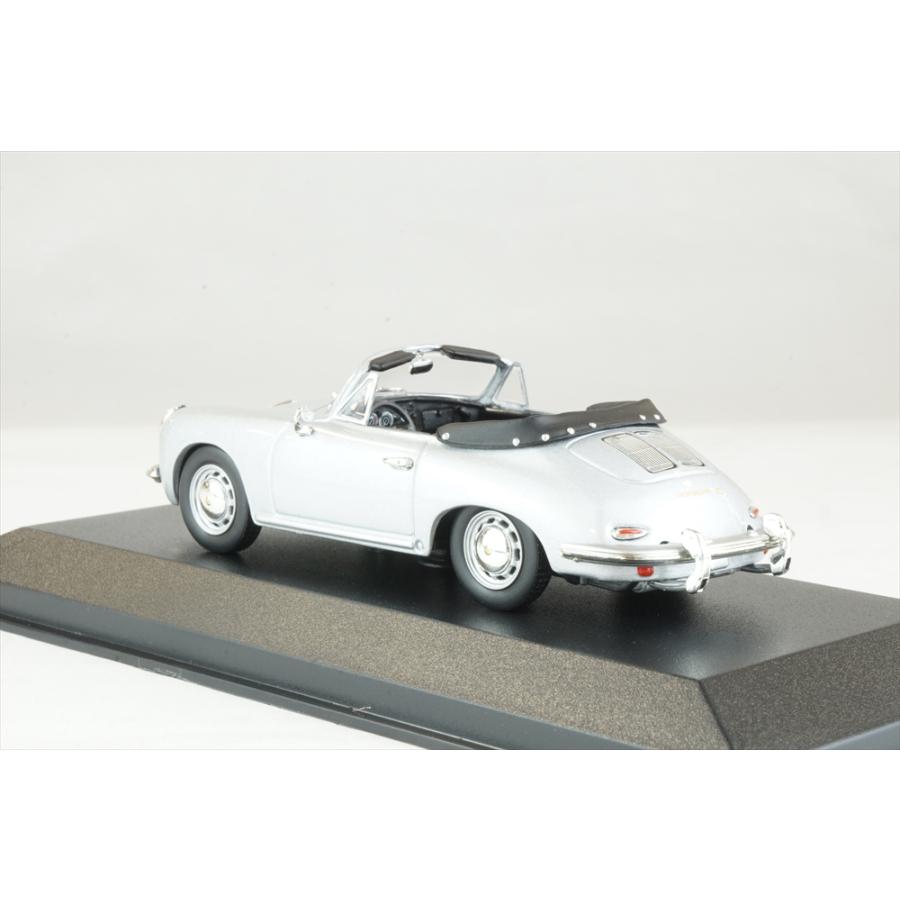 ミニチャンプス　ポルシェセット マキシチャンプス 1/43 ポルシェ 356 C カブリオレ 1965 シルバー 完成