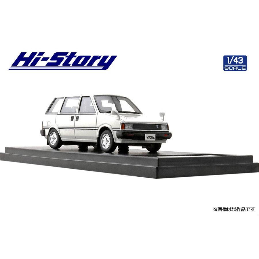 ハイストーリー 1/43 ニッサン プレーリー JW-G 1982 ホワイト 完成品