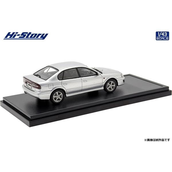 ハイストーリー 1/43 スバル レガシー B4 RSK 2001 プレミアムシルバー・メタリック 完成品ミニカー HS367SL｜posthobbyminicarshop｜02