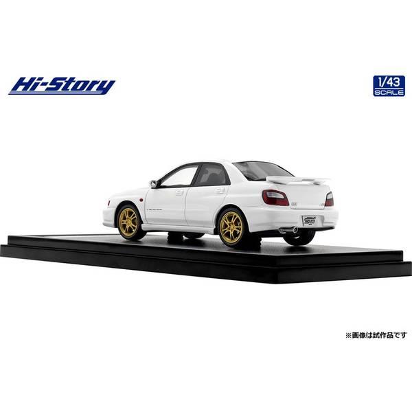 ハイストーリー 1/43 スバル インプレッサ WRX STi 2001 ピュアホワイト 完成品ミニカー HS401WH｜posthobbyminicarshop｜04