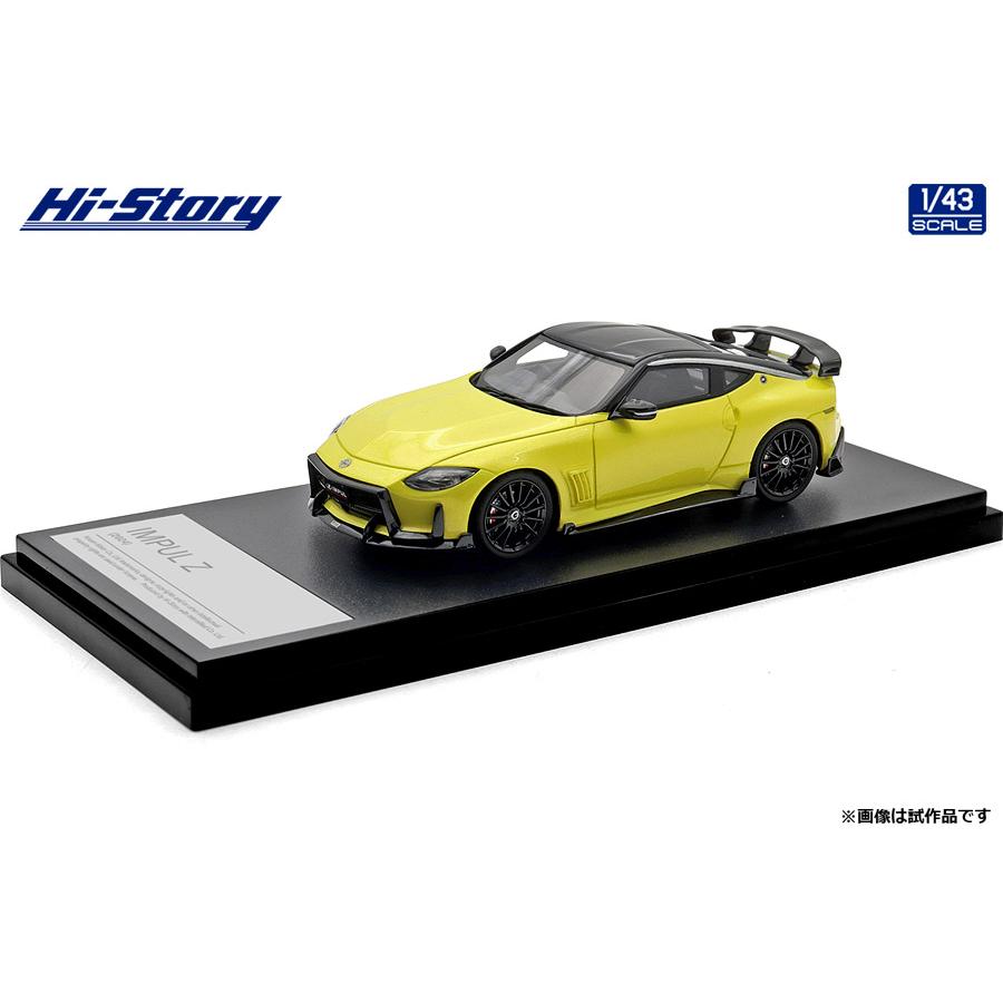 ハイストーリー 1/43 ニッサン IMPUL Z 2024 イカズチイエロー