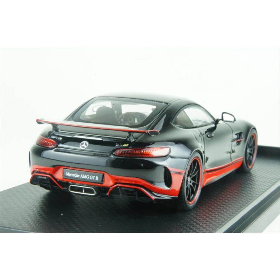 オールモストリアル 1/43 メルセデス AMG GT-R ブラック/レッド 完成品ミニカー AL420709の画像