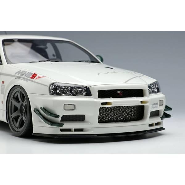 イデア 1/18 日産スカイラインGT-R BNR34 M-spec Nür イデア 1/18 マインズ ニッサン スカイライン GT-R BNR34 V・spec N1