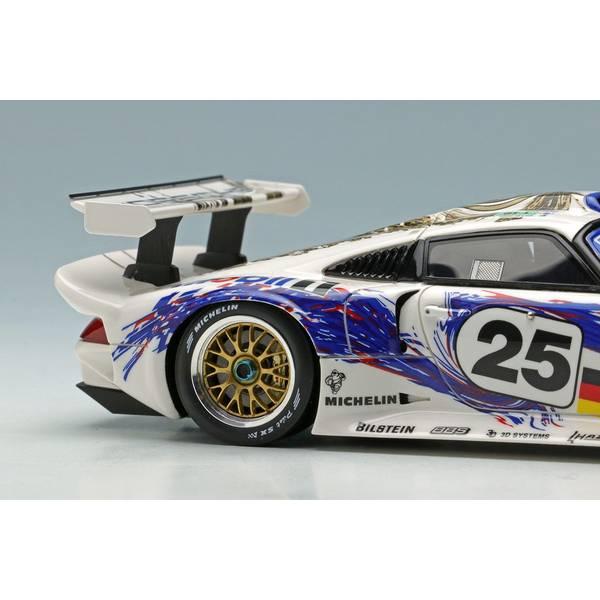 アイドロン 1/43 ポルシェ 911 GT1 No.25 1996 ル・マン24時間 2位 GT1クラス ウィナー H-J.スタック/and more 完成品ミニカー EM328A_4
