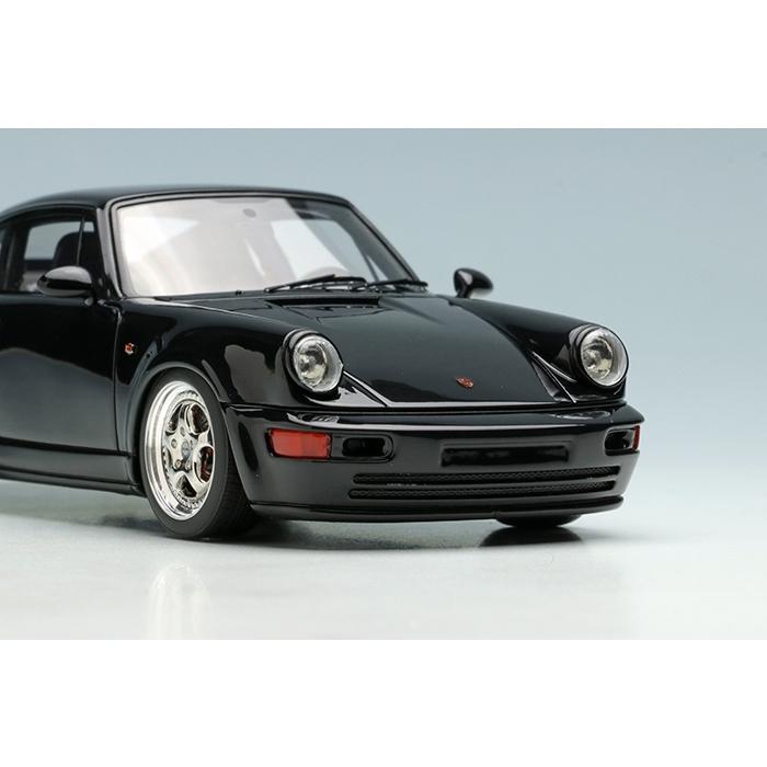 ヴィジョン 1/43 ポルシェ 911 964 ターボ S ライトウェイト 1993 ブラック ブラック/レッドインテリア 【取寄対応】 完成品ミニカー VM159D 