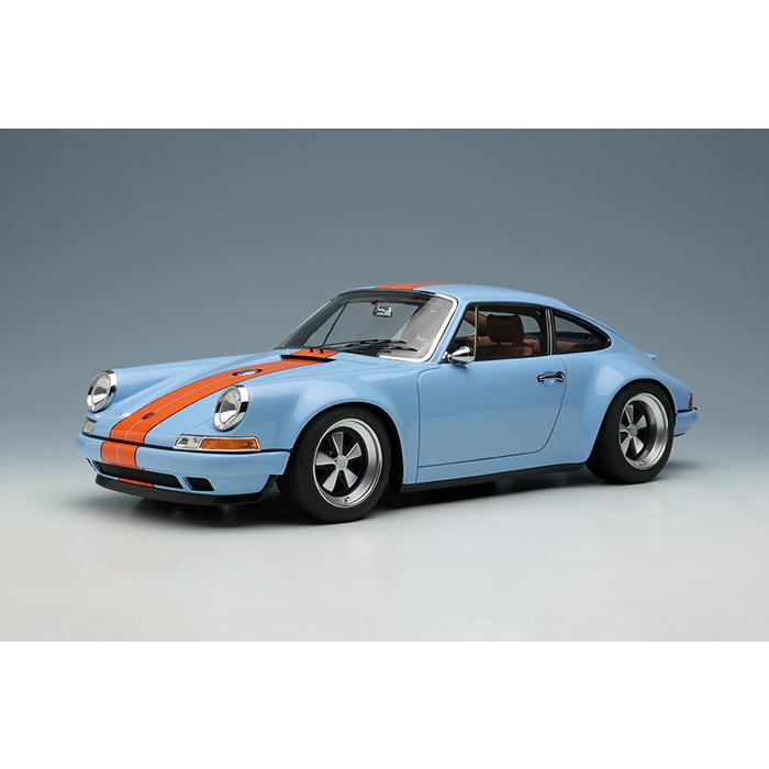 代引き手数料無料 イデア 1 18 ポルシェ シンガー 911 964 クーペ ガルフブルー オレンジストライプ 完成品ミニカー Im035e 10月予約 注目の Zoetalentsolutions Com