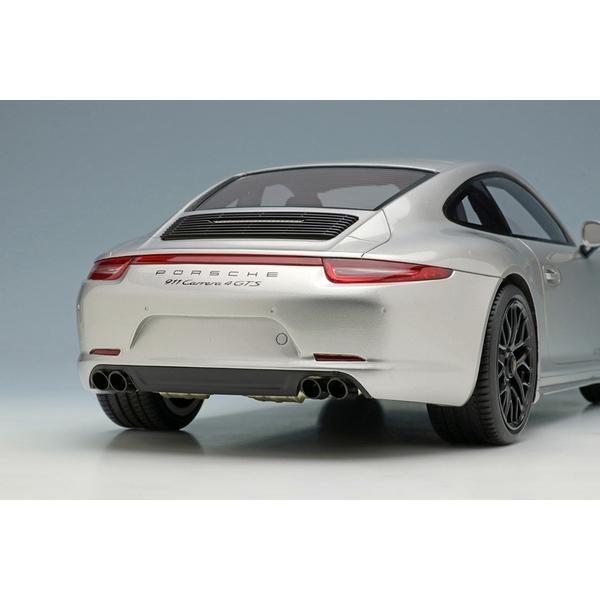 アイドロン 1/18 ポルシェ 911 991 カレラ 4 GTS 2014 シルバー 完成品 