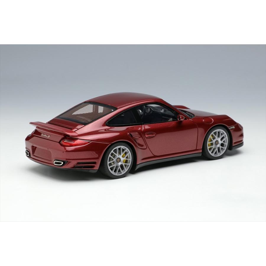 アイドロン 1/43 ポルシェ 911 997.2 ターボS 2011 ルビーレッドメタリック 完成品ミニカー EM604D｜posthobbyminicarshop｜02