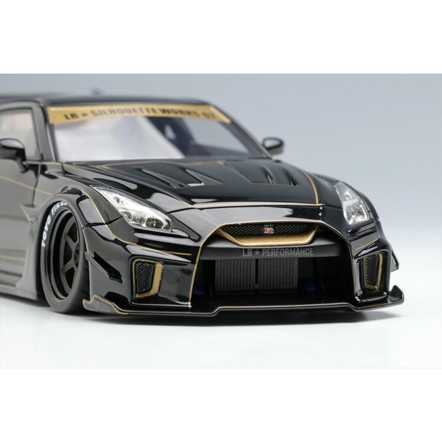 アイドロン 1/43 LB-シルエットワークスGT ニッサン 35GT-RR 2020 東京オートサロン ブラック/ゴールドストライプ 完成品ミニカー LB012G｜posthobbyminicarshop｜04