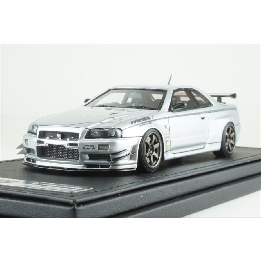 イグニッションモデル 1/43 ニッサン スカイライン GT-R マインズ R34 シルバー 完成品ミニカー IG1816  :4573448888166:ポストホビーミニカーショップ - 通販 - Yahoo!ショッピング